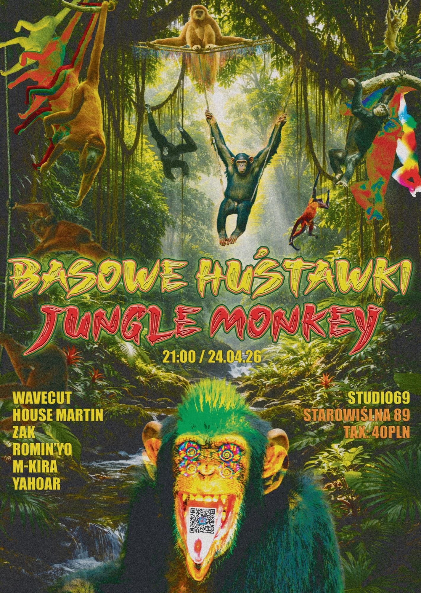 BASOWE HUŚTAWKI — Jungle Monkey event poster