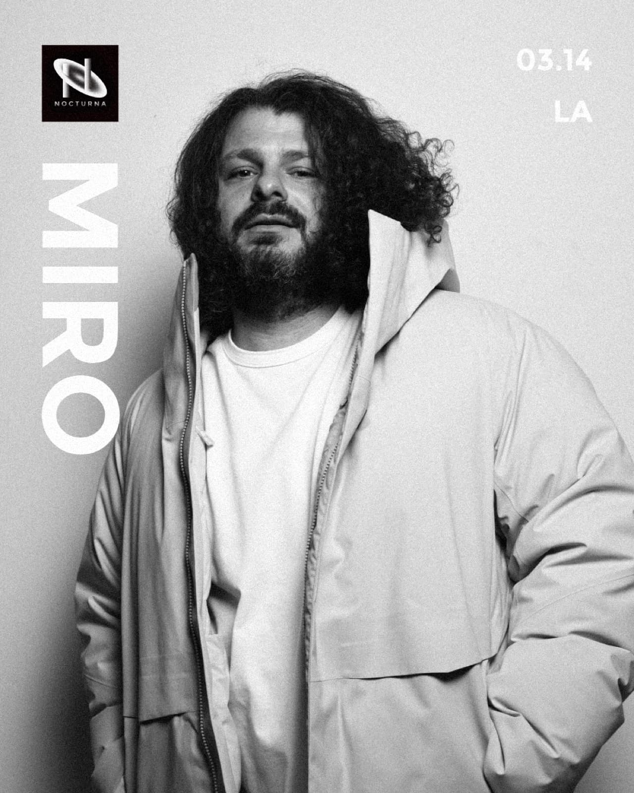 NOCTURNA artist announcement — MIRO, 03.14, LA